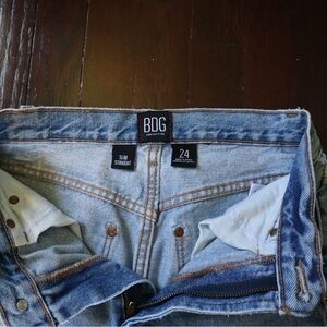BDG Urban Outfitters Slim Straight Patched High-waist Jean